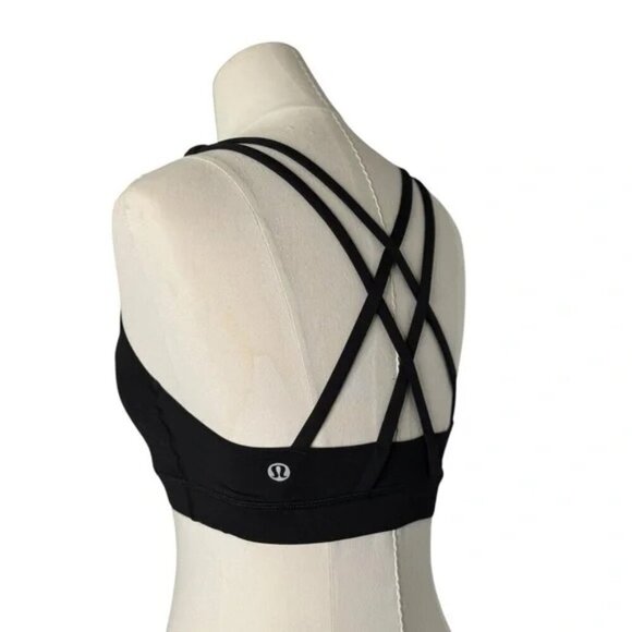 LULULEMON - Energy Black Bra Size 2 - Picture 3 of 7